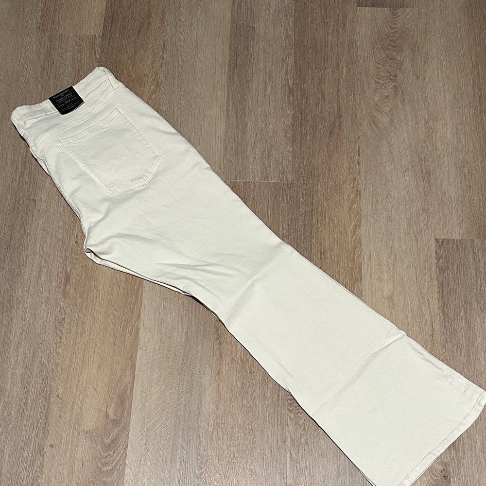 Banana Republic Cream Bootcut Jeans